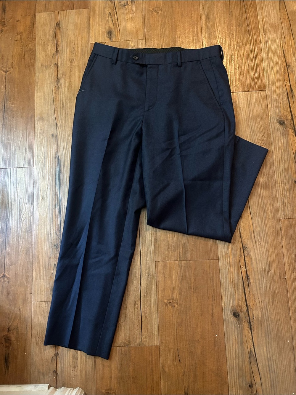 Jos. A. Bank Dark Blue Dress Pants with Branded Waistband